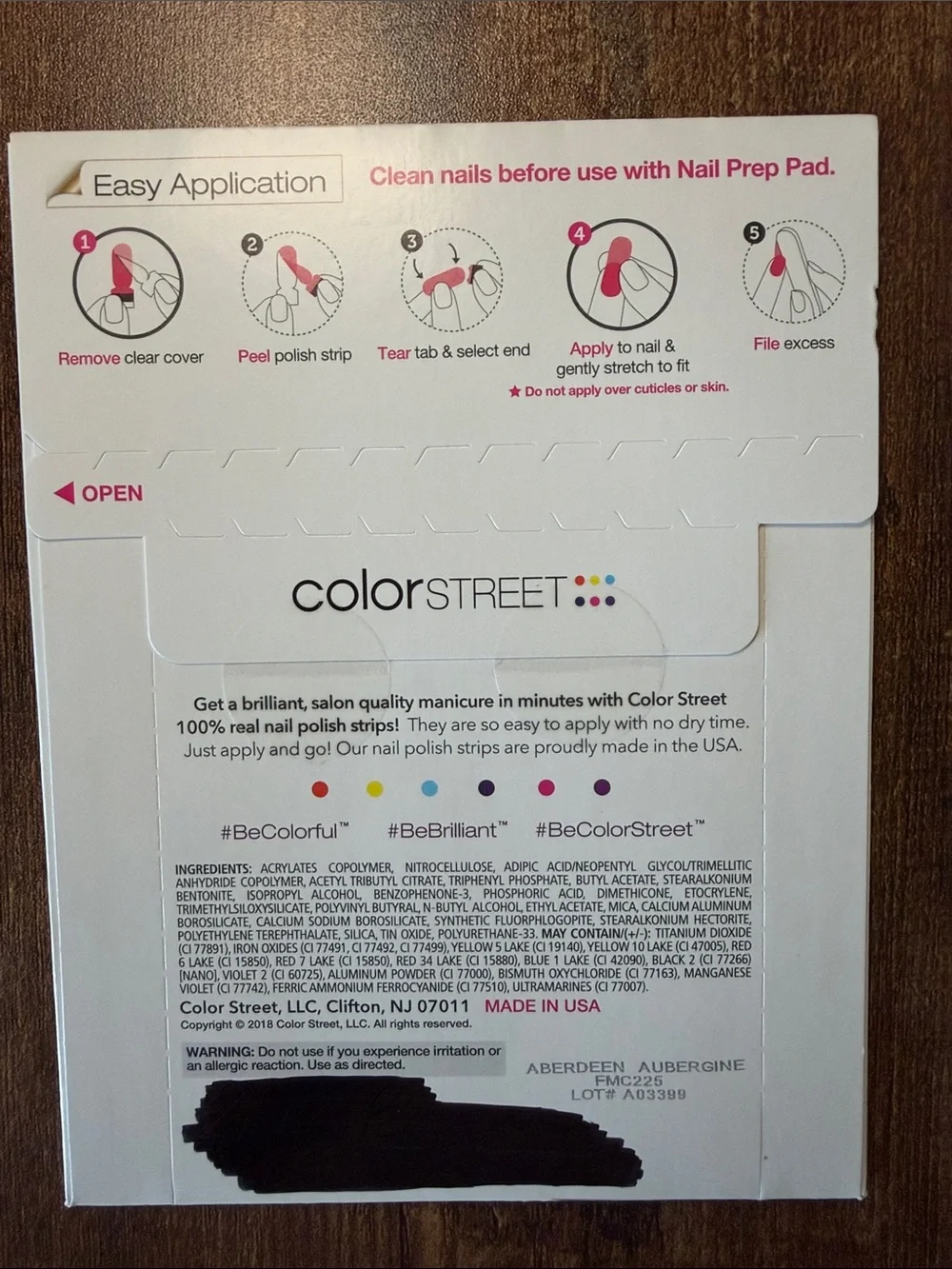 Color Street Nail Polish Strips - Aberdeen Aubergine
